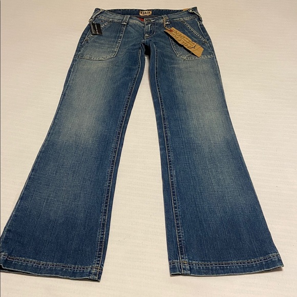 Tommy Hilfiger Denim Heritage ROBIN Dark Wash Flare New Jeans Size 28 x 32” - Picture 12 of 16